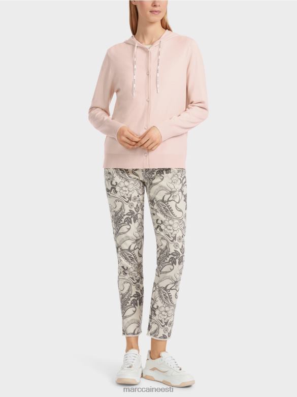 Marc Cain Riietus mõtle koos uuesti läbi" peenelt kootud kardigan J8DT307 mandliõis