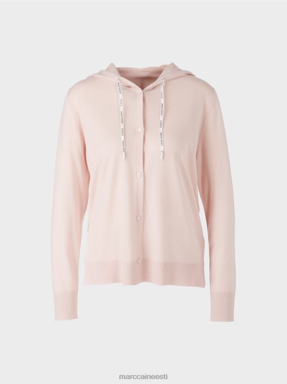 Marc Cain Riietus mõtle koos uuesti läbi\" peenelt kootud kardigan J8DT307 mandliõis