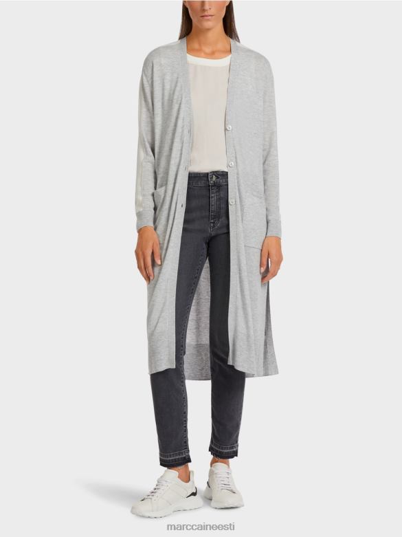 Marc Cain Riietus midi-pikkuses kardigan J8DT427 hõbehall