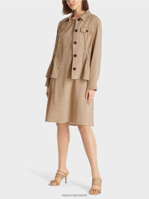 Marc Cain Riietus naiselik linane jakk J8DT385 sügav liiv