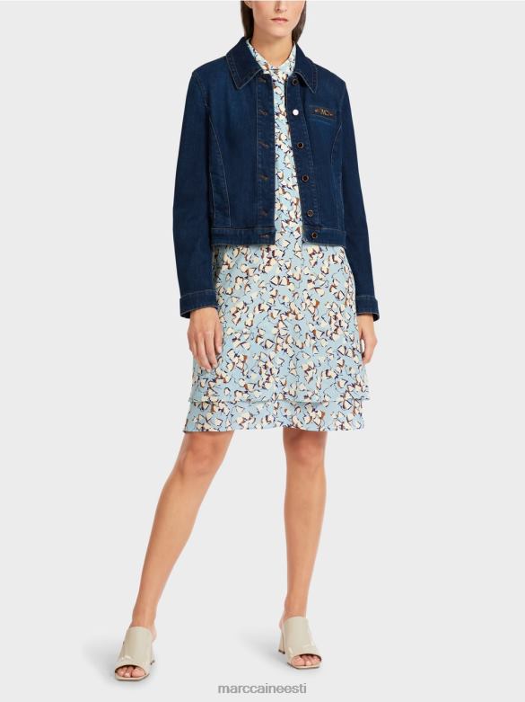 Marc Cain Riietus \"rethink together\" teksajakk J8DT444 vintage indigo