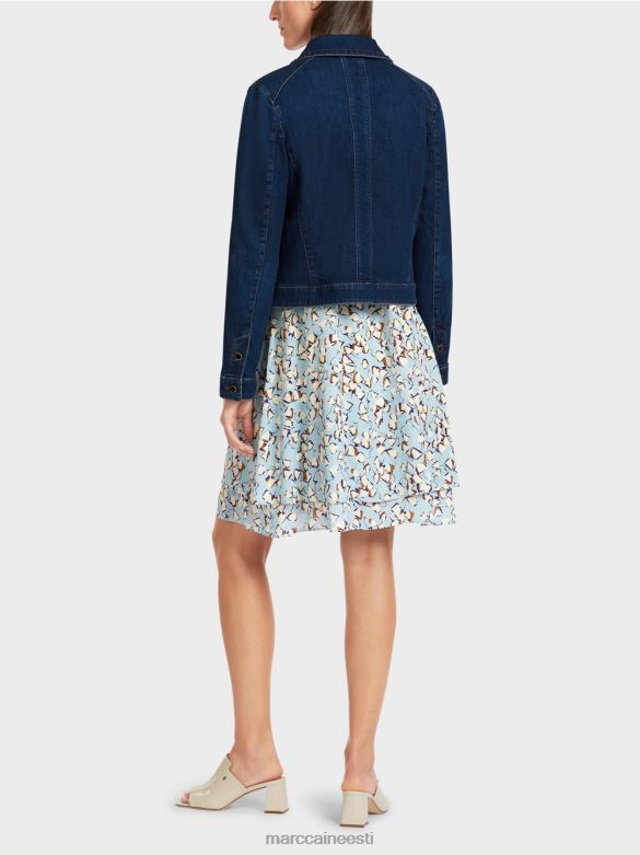 Marc Cain Riietus \"rethink together\" teksajakk J8DT444 vintage indigo