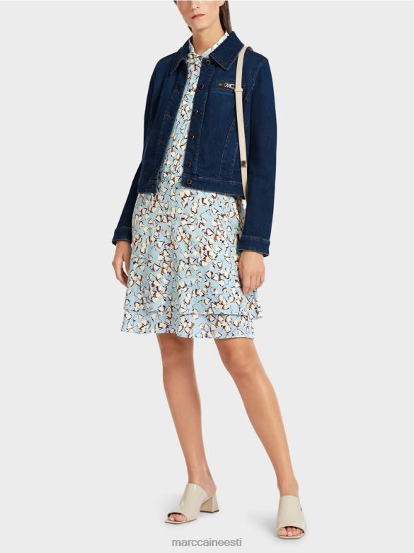 Marc Cain Riietus \"rethink together\" teksajakk J8DT444 vintage indigo