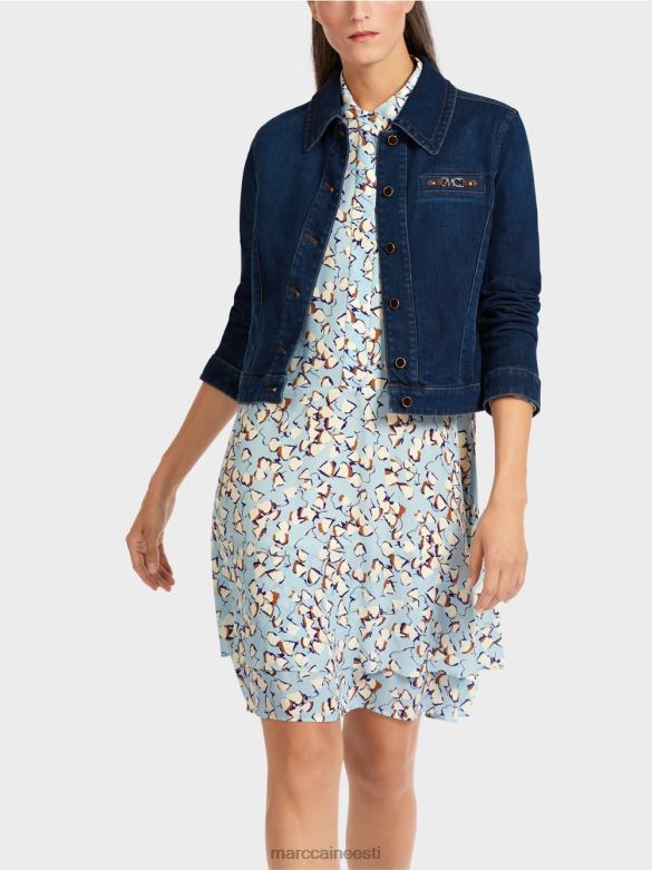 Marc Cain Riietus \"rethink together\" teksajakk J8DT444 vintage indigo