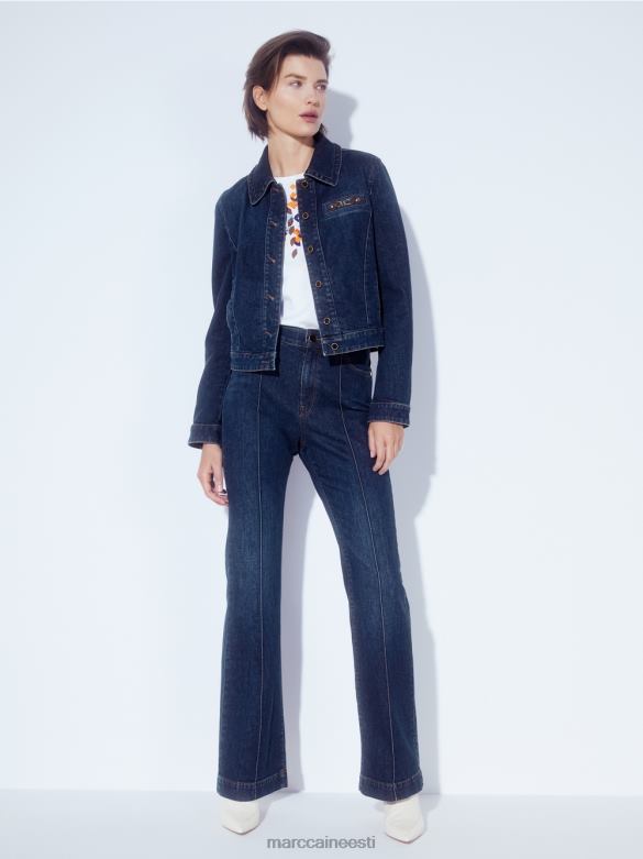 Marc Cain Riietus \"rethink together\" teksajakk J8DT444 vintage indigo