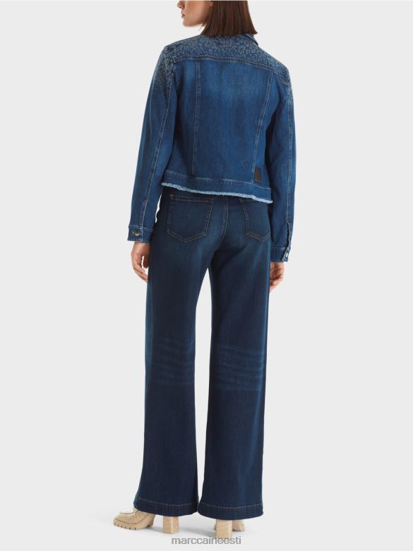 Marc Cain Riietus \"rethink together\" teksajakk J8DT455 vintage indigo