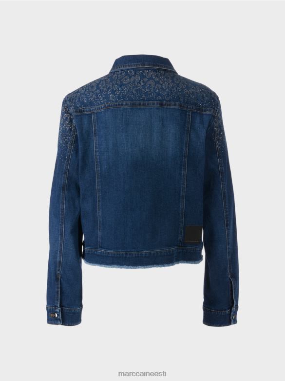 Marc Cain Riietus \"rethink together\" teksajakk J8DT455 vintage indigo