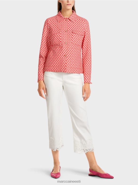 Marc Cain Riietus täpimustriga jakk J8DT416 mandariin