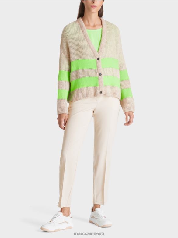 Marc Cain Riietus v-kardigan \"kootud Saksamaal\" J8DT338 särav šokeeriv roheline