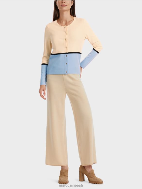 Marc Cain Riietus värviline "rethink together" kardigan J8DT323 tume kreem