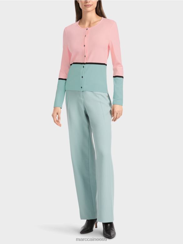 Marc Cain Riietus värviline "rethink together" kardigan J8DT343 pehme puuderroosa