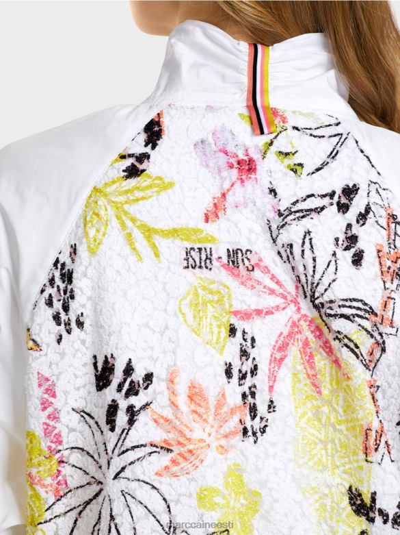 Marc Cain Riietus värviliste vahetükkidega jakk J8DT372 kerge limeaad