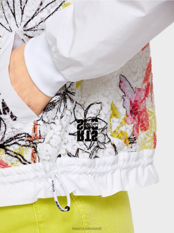 Marc Cain Riietus värviliste vahetükkidega jakk J8DT372 kerge limeaad