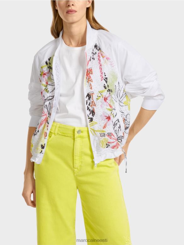 Marc Cain Riietus värviliste vahetükkidega jakk J8DT372 kerge limeaad