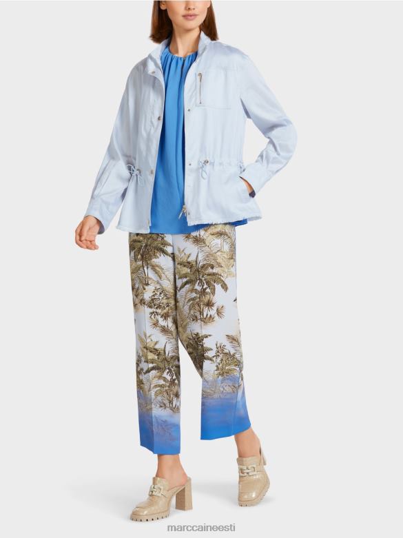 Marc Cain Riietus vabaaja puuvillane välijope J8DT395 hele puuder sinine