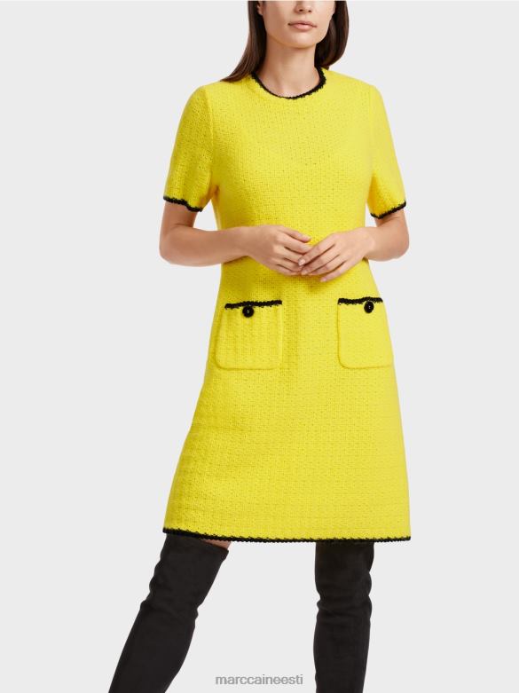 Marc Cain Riietus Saksamaal kootud sportlik kleit J8DT37 pehme sidrun