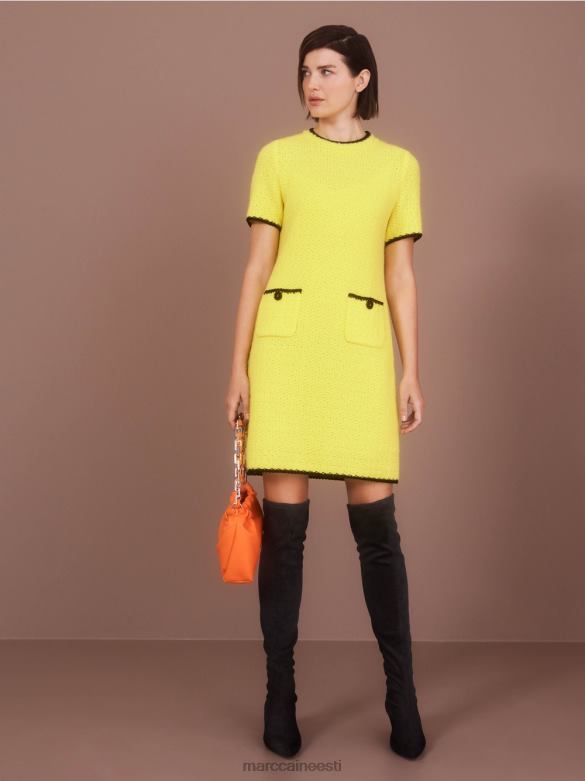 Marc Cain Riietus Saksamaal kootud sportlik kleit J8DT37 pehme sidrun