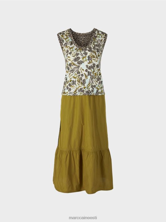 Marc Cain Riietus astmeline kleit stiili ja materjali seguga J8DT113 pehme katuseaken