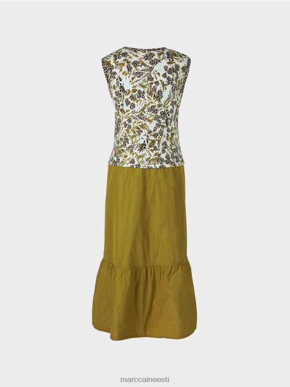 Marc Cain Riietus astmeline kleit stiili ja materjali seguga J8DT113 pehme katuseaken