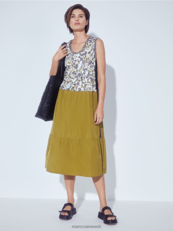 Marc Cain Riietus astmeline kleit stiili ja materjali seguga J8DT113 pehme katuseaken