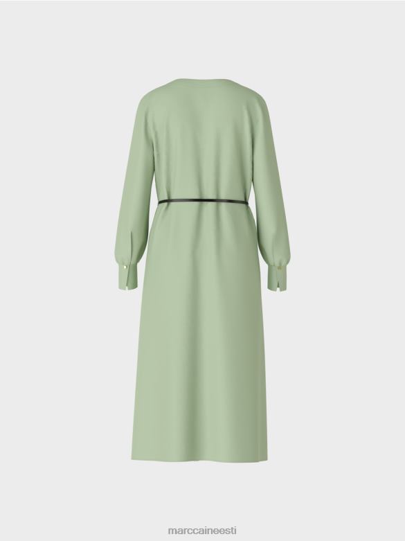 Marc Cain Riietus elegantne retro välimusega kleit J8DT132 pulber piparmünt