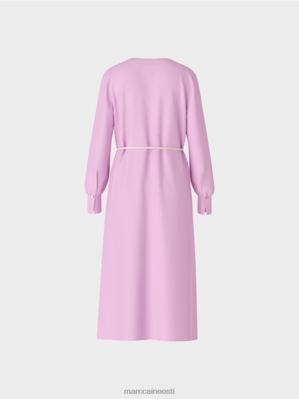 Marc Cain Riietus elegantne retro välimusega kleit J8DT138 roosa lavendel