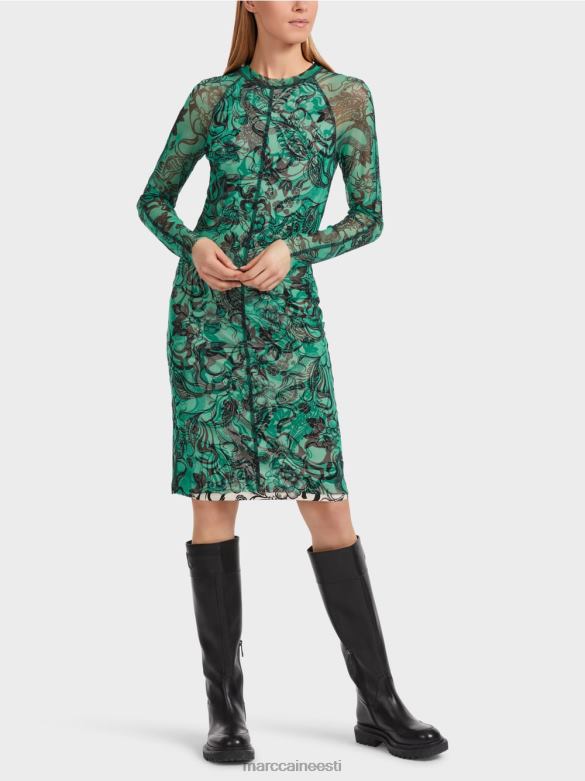 Marc Cain Riietus keha kallistav elastne tüllkleit J8DT4 emailiga