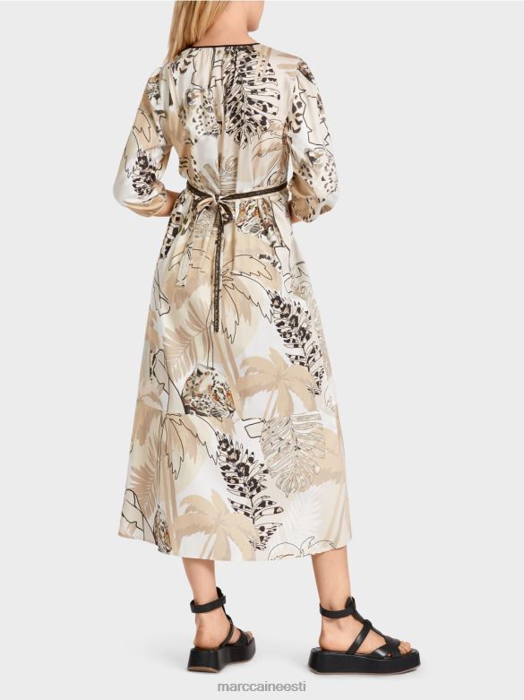Marc Cain Riietus kleit impeeriumi vöökohaga J8DT86 sügav liiv