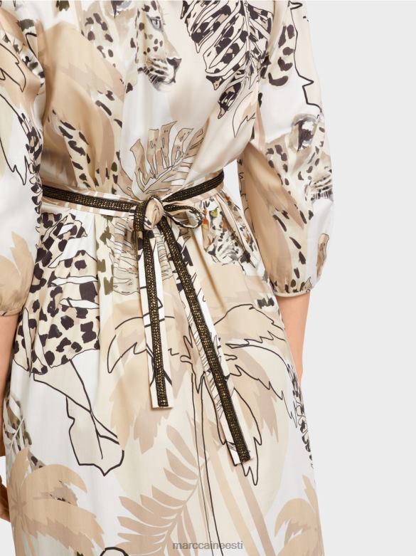 Marc Cain Riietus kleit impeeriumi vöökohaga J8DT86 sügav liiv