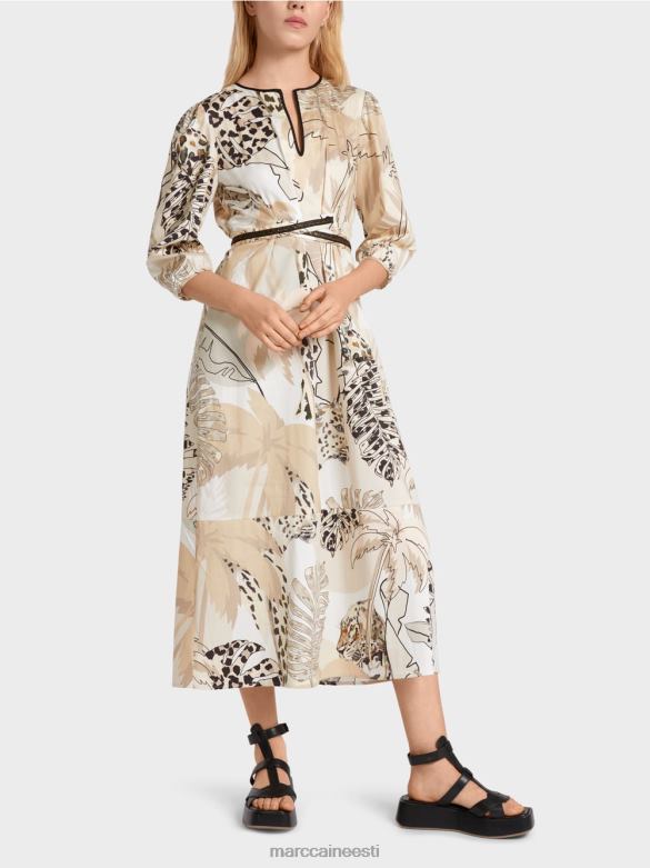 Marc Cain Riietus kleit impeeriumi vöökohaga J8DT86 sügav liiv