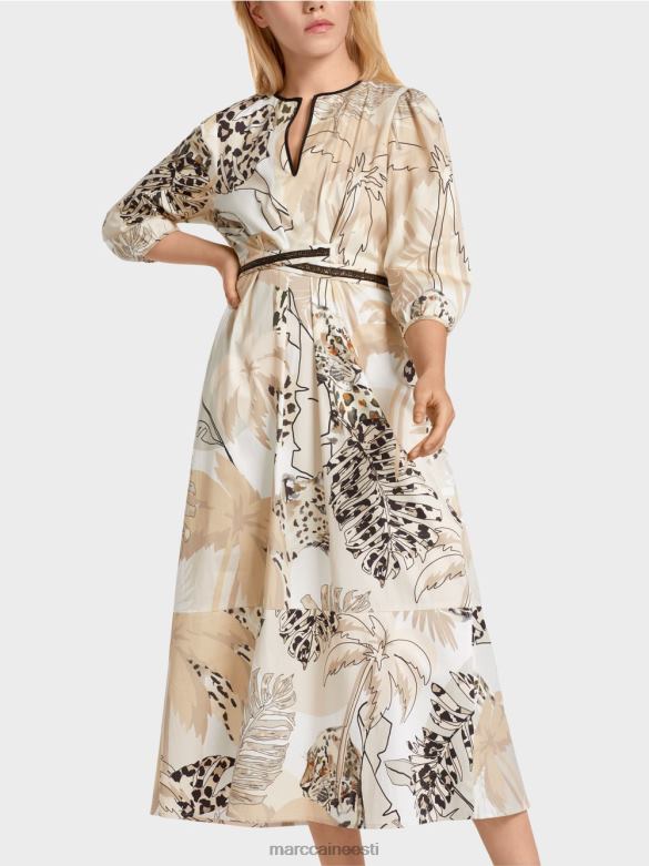 Marc Cain Riietus kleit impeeriumi vöökohaga J8DT86 sügav liiv