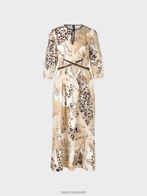 Marc Cain Riietus kleit impeeriumi vöökohaga J8DT86 sügav liiv