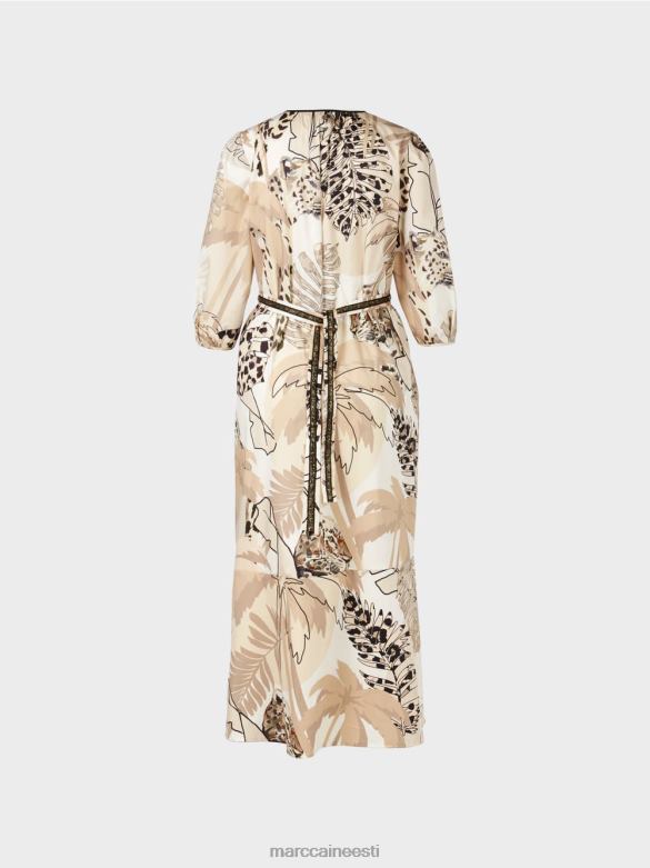 Marc Cain Riietus kleit impeeriumi vöökohaga J8DT86 sügav liiv