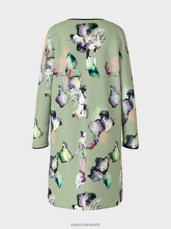 Marc Cain Riietus üleni trükitud kleit J8DT133 pulber piparmünt