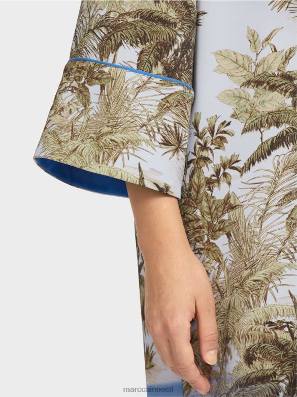 Marc Cain Riietus üleni trükitud särkkleit J8DT100 hele puuder sinine