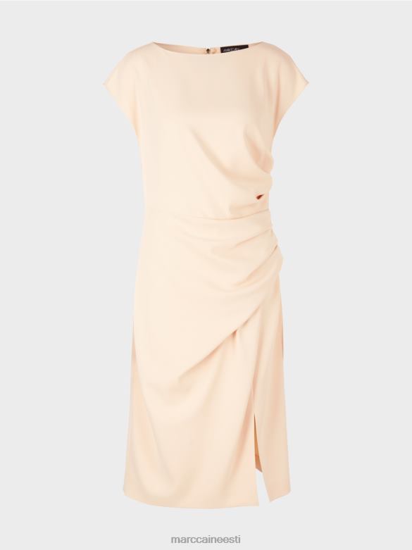 Marc Cain Riietus mähise välimusega kleit J8DT25 tume kreem