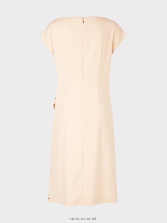 Marc Cain Riietus mähise välimusega kleit J8DT25 tume kreem