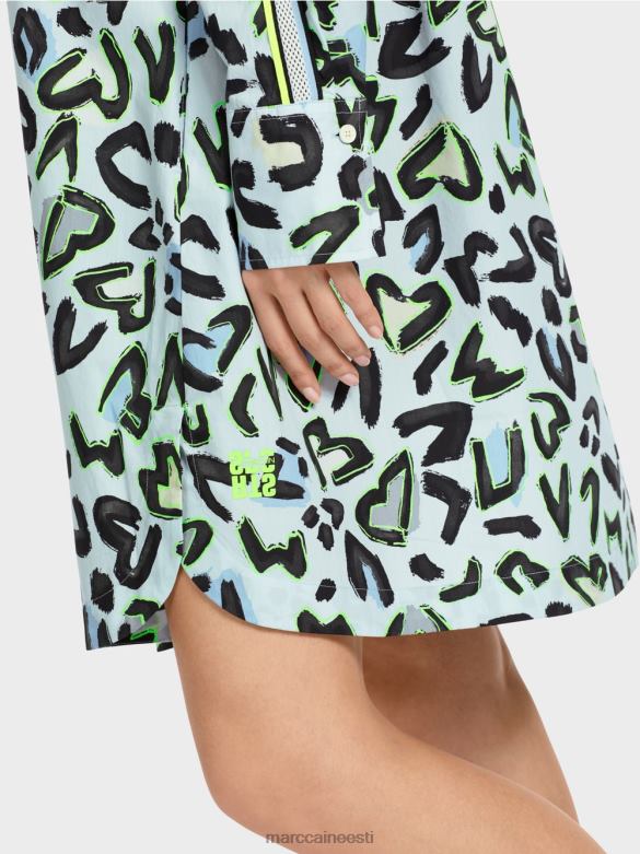 Marc Cain Riietus ümara kaelusega \"rethink together\" särkkleit J8DT29 pehme pulber sinine