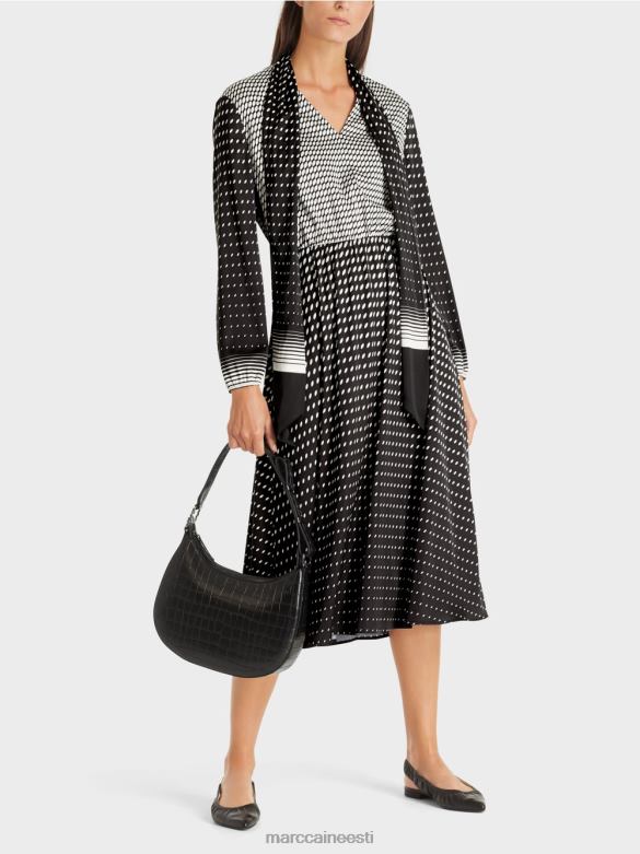 Marc Cain Riietus mustriga kleit J8DT144 must