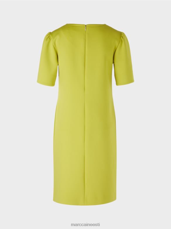 Marc Cain Riietus rõhutatud õlaga kleit J8DT40 särav oliivroheline