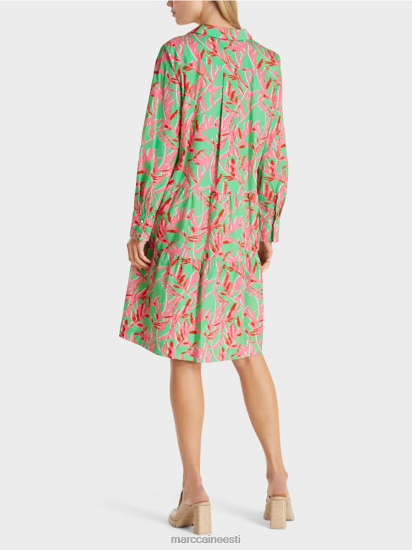 Marc Cain Riietus revääridega midi kleit J8DT108 särav jade