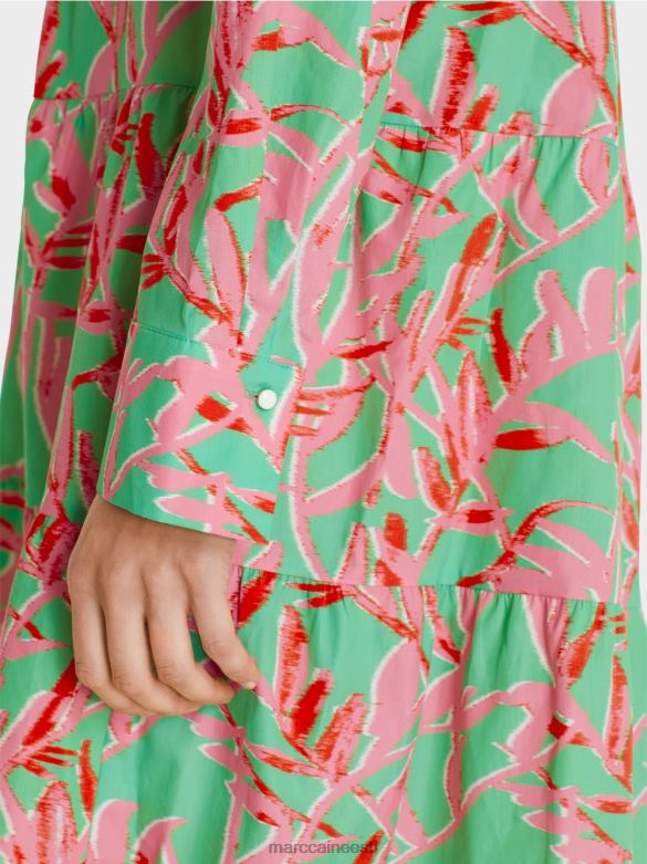 Marc Cain Riietus revääridega midi kleit J8DT108 särav jade