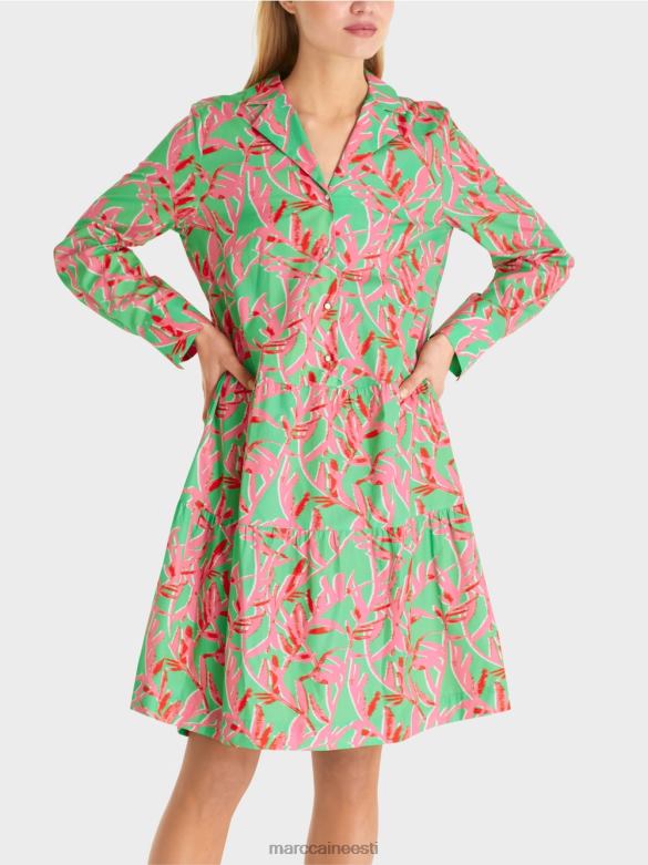 Marc Cain Riietus revääridega midi kleit J8DT108 särav jade