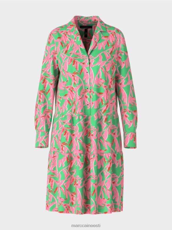 Marc Cain Riietus revääridega midi kleit J8DT108 särav jade