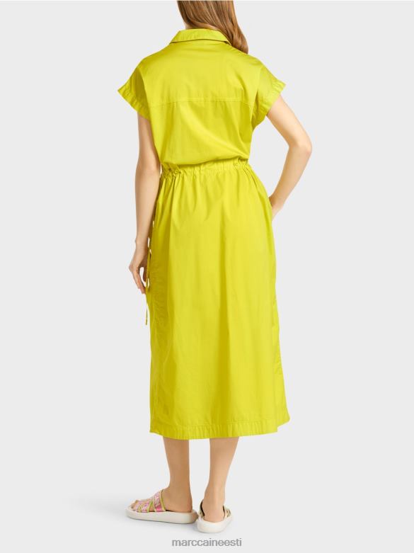 Marc Cain Riietus sportlik võrgu ja nööriga kleit J8DT73 kerge limeaad