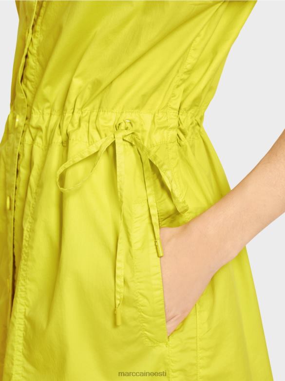 Marc Cain Riietus sportlik võrgu ja nööriga kleit J8DT73 kerge limeaad