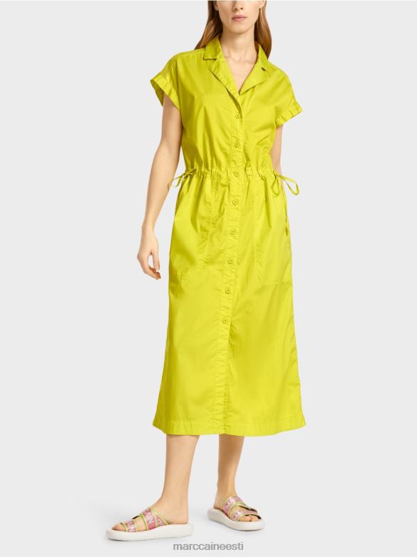 Marc Cain Riietus sportlik võrgu ja nööriga kleit J8DT73 kerge limeaad