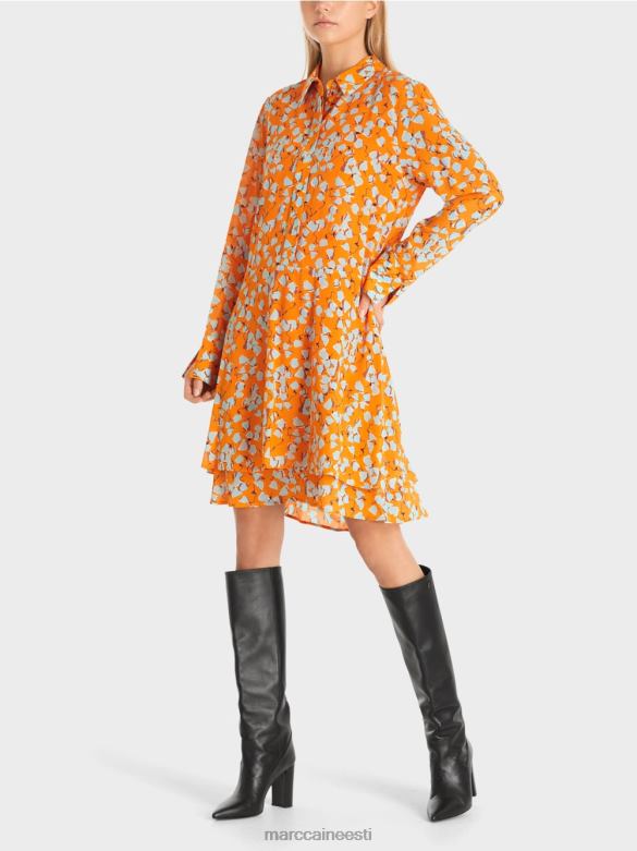 Marc Cain Riietus volangidega särkkleit J8DT141 selge oranž