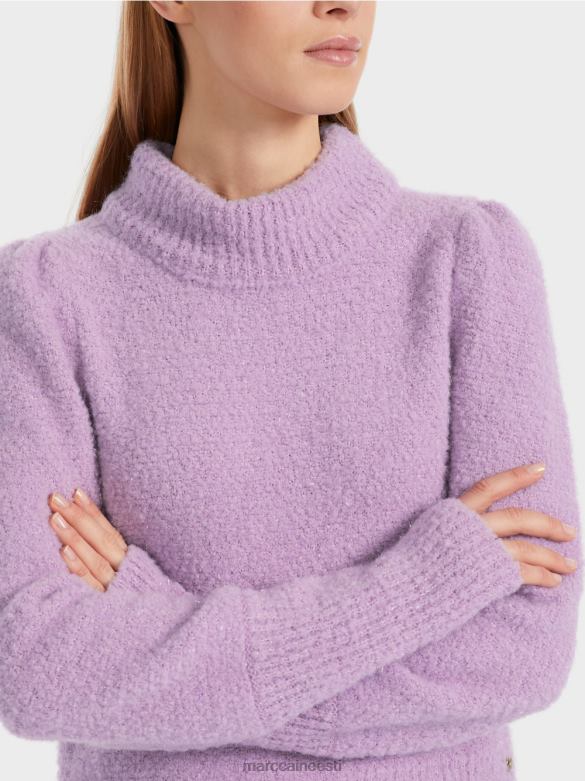 Marc Cain Riietus Saksamaal kootud läikiv kampsun J8DT1040 särav lavendel