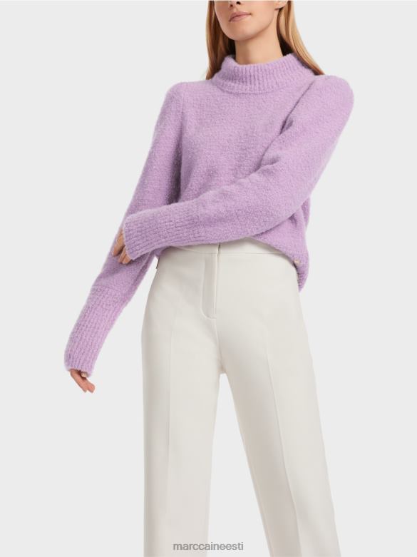 Marc Cain Riietus Saksamaal kootud läikiv kampsun J8DT1040 särav lavendel